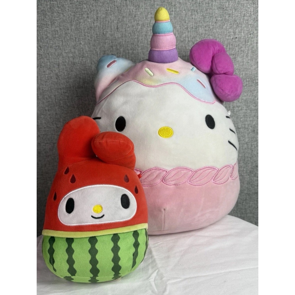 Hello Kitty Unicorn Ice Cream Sanrio Squishmallow/ My Melody WatermelonPlush Toy